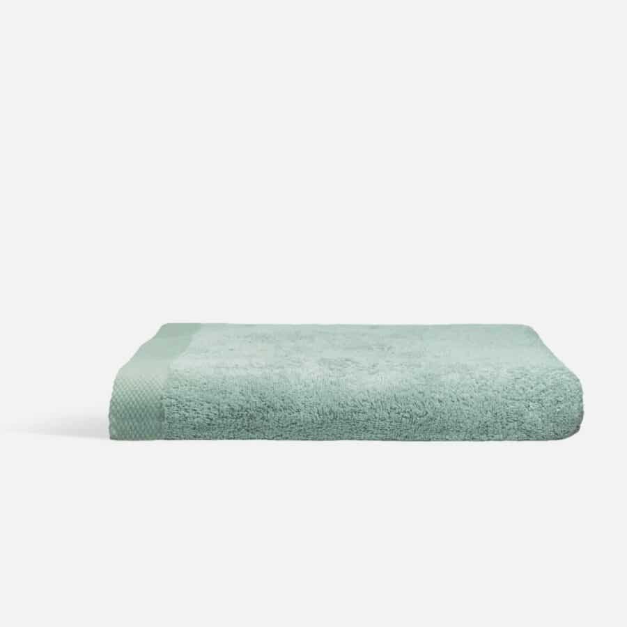 drap de bain vert en pulpe de bois