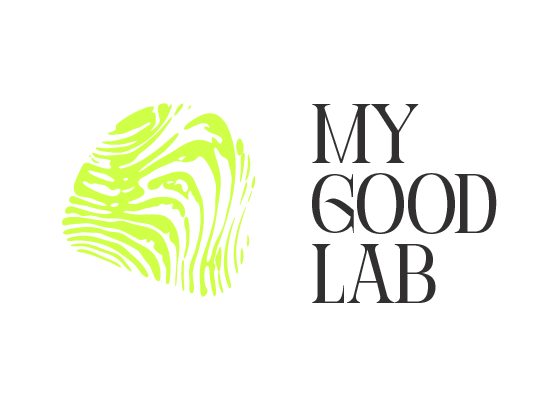 Logo de My Good Lab, une marque innovante proposant des produits d'accueil en compléments alimentaires, conçus pour enrichir l'expérience client des hôtels tout en intégrant une démarche écoresponsable.