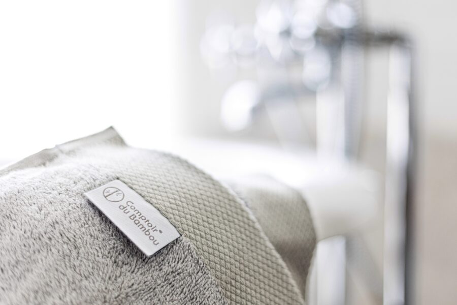 Grand Drap de Bain Plage en fibre de bambou — Comptoir du Bambou