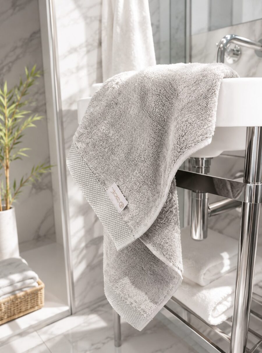 Drap de Douche Grand Hôtel en fibre de bambou — Comptoir du Bambou
