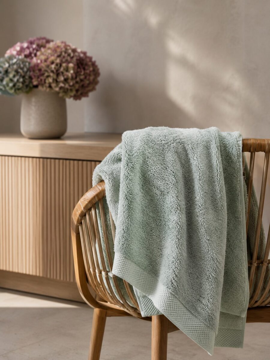 Serviette de toilette Grand Hôtel en fibre de bambou — Comptoir du Bambou