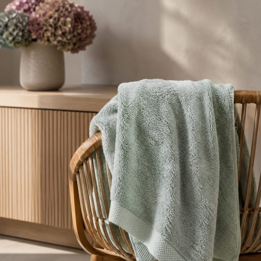 Serviette de toilette Grand Hôtel en fibre de bambou — Comptoir du Bambou
