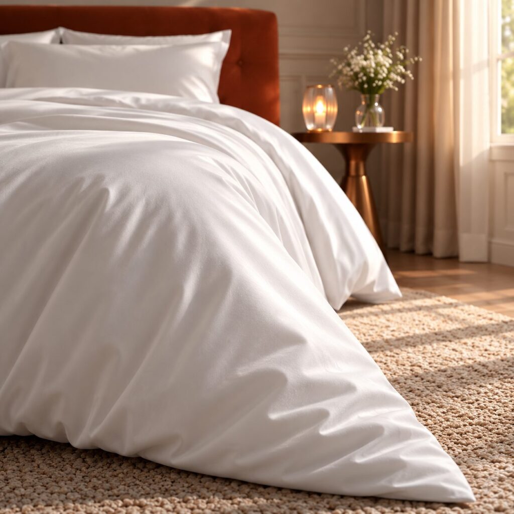 Parure Satin de Bambou | Blanc