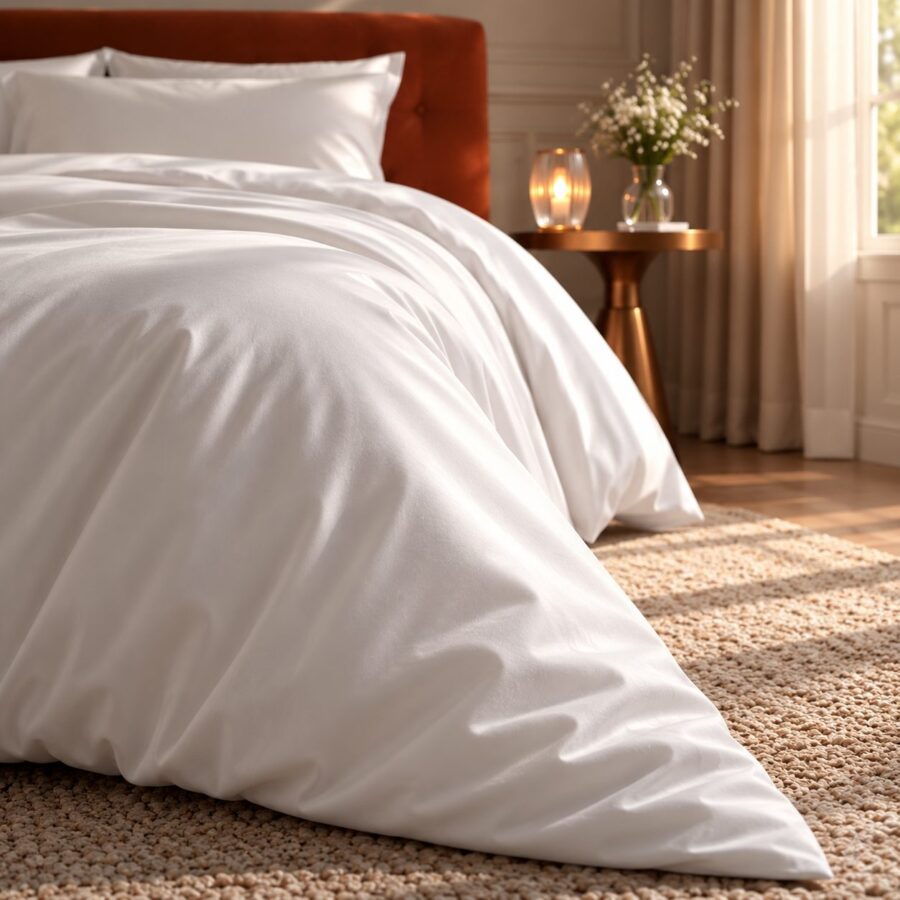 Parure Satin de Bambou Blanc