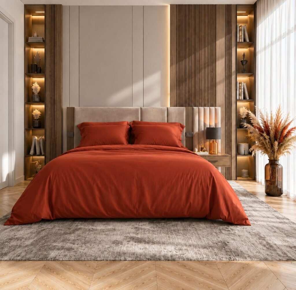 Parure Satin de Bambou | Terracotta