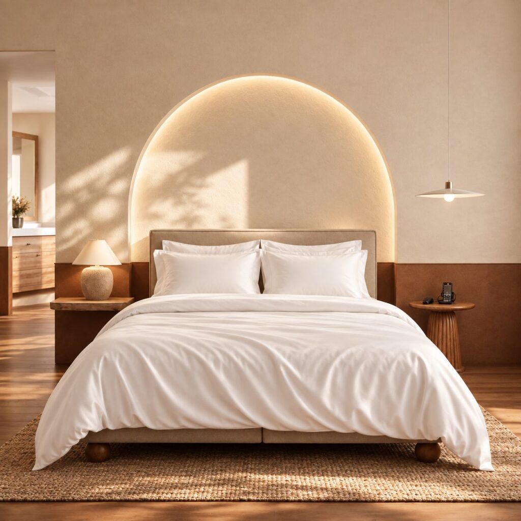 Housse de Couette | Satin de Bambou | Blanc