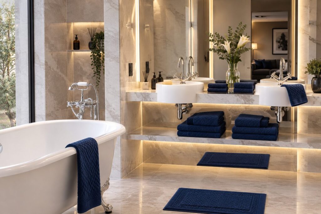 Set de bain | Collection Grand Hôtel | Navy
