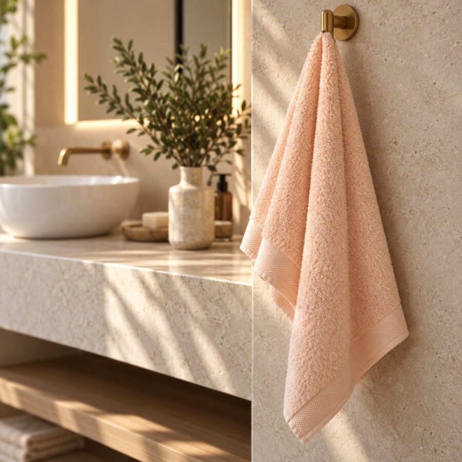 Serviette de toilette Grand Hôtel en fibre de bambou — Comptoir du Bambou