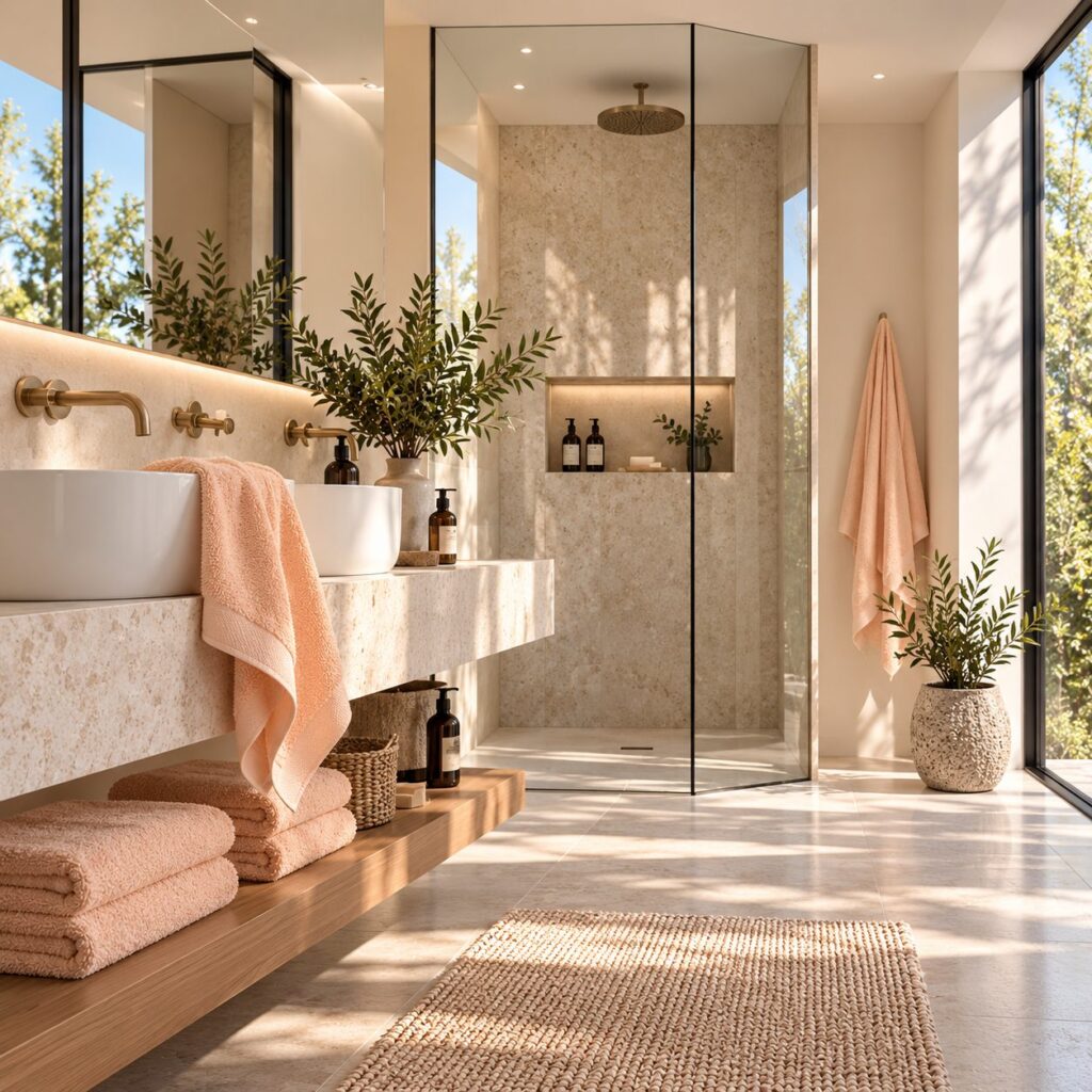 Set de douche 2 personnes | Collection Grand Hôtel | Peche