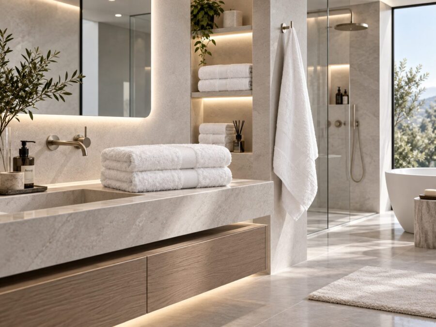 Drap de bain I Palazzio en fibre de bambou — Comptoir du Bambou