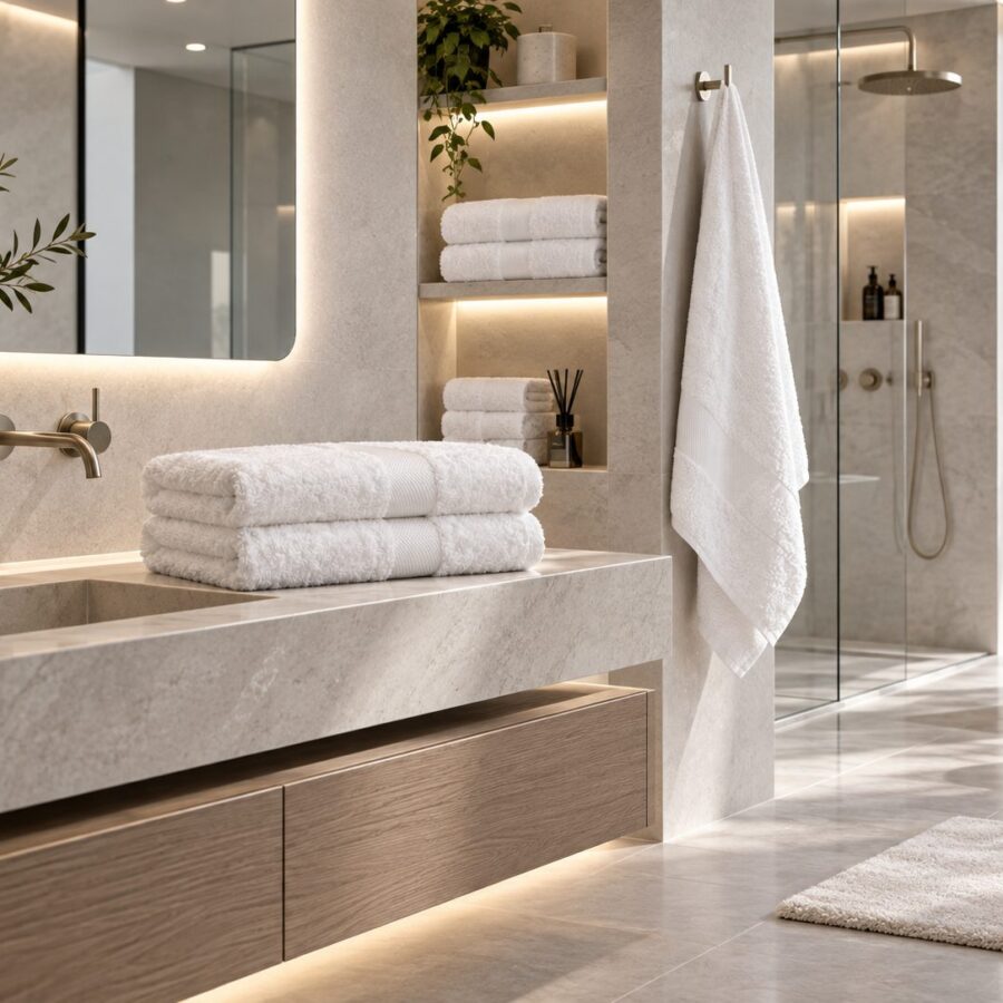 Drap de bain I Palazzio en fibre de bambou — Comptoir du Bambou